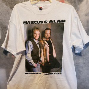 Vintage 1998 Marcus&Alan Country Music T-Shirt, White Fruit of the Loom Mens XL